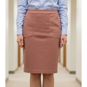 Express Womens‎ Size 2 Dusty Rose High Waist Pencil Skirt with Pockets Mauve